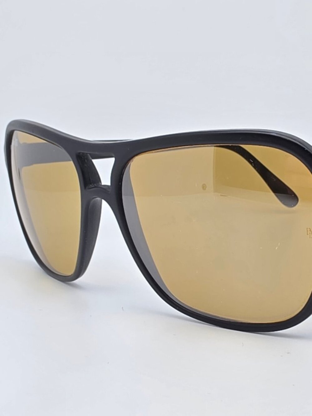 Ray-Ban B&L W0368 Cats 4000 Black RB50 Gold Photochromic Aviator Sunglasses 56mm